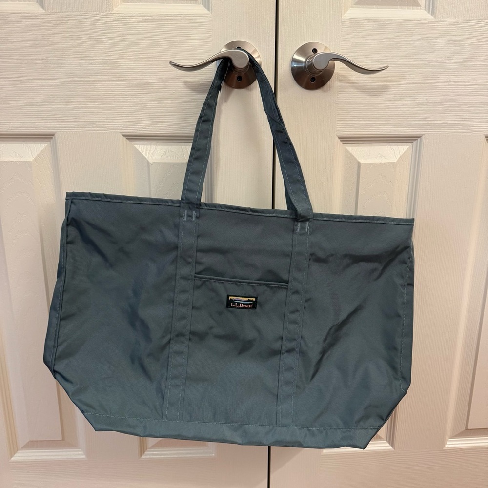 L.L.Bean Soft Spruce Large Lightweight Tote Bag - Picture 2 of 9